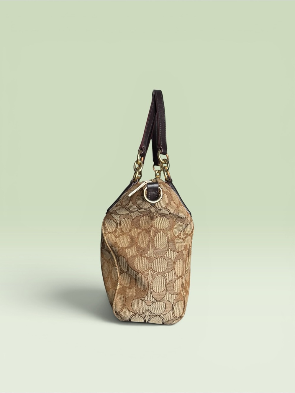 Coach Small Kelsey Satchel Signature Jacquard - Picture 6 of 10